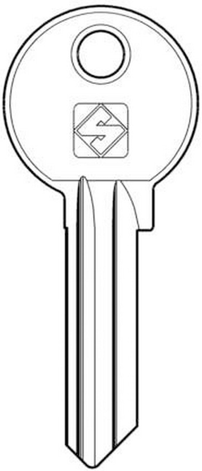 100pz chiavi silca art. cb6 asc gr. 2/2 cod:ferx.12178