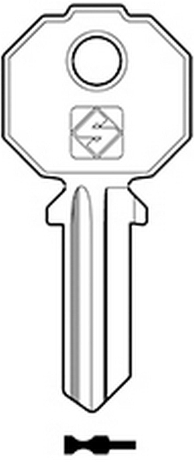 100pz chiavi silca art. pf2 asc gr.2 cod:ferx.12316