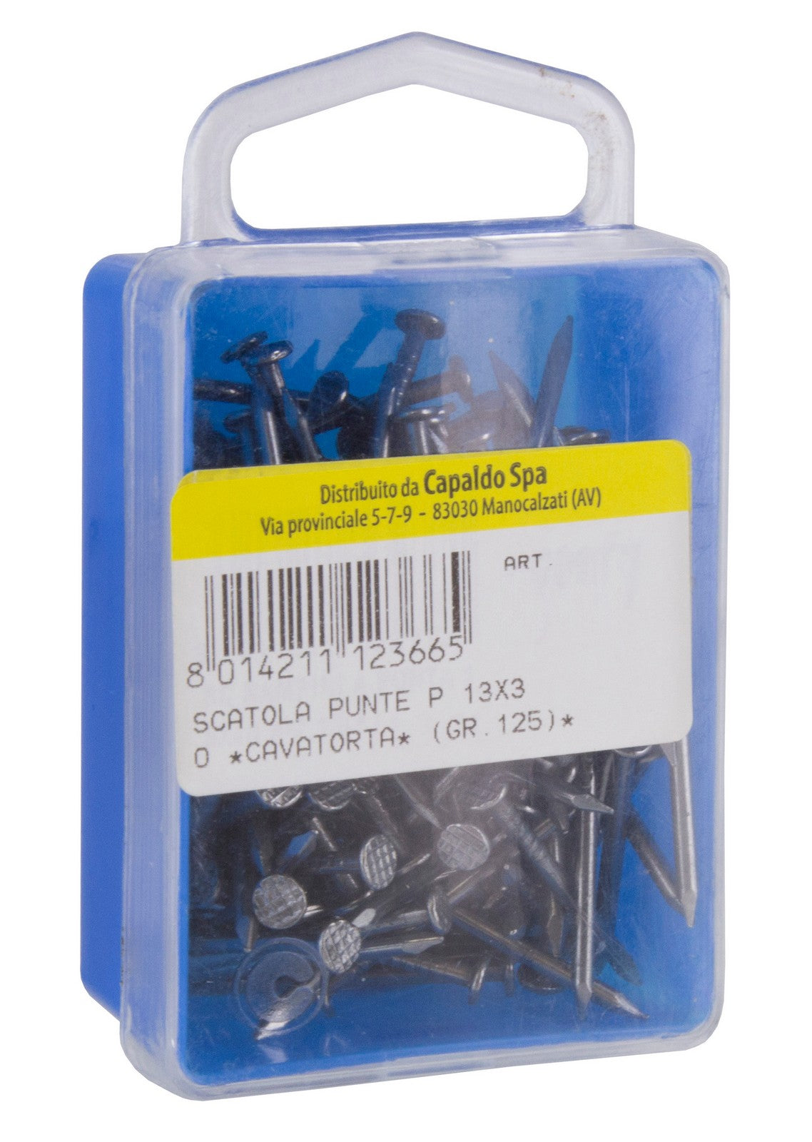 5pz scatola punte testa piana 8x20 cavatorta (gr.125) cod:ferx.12364