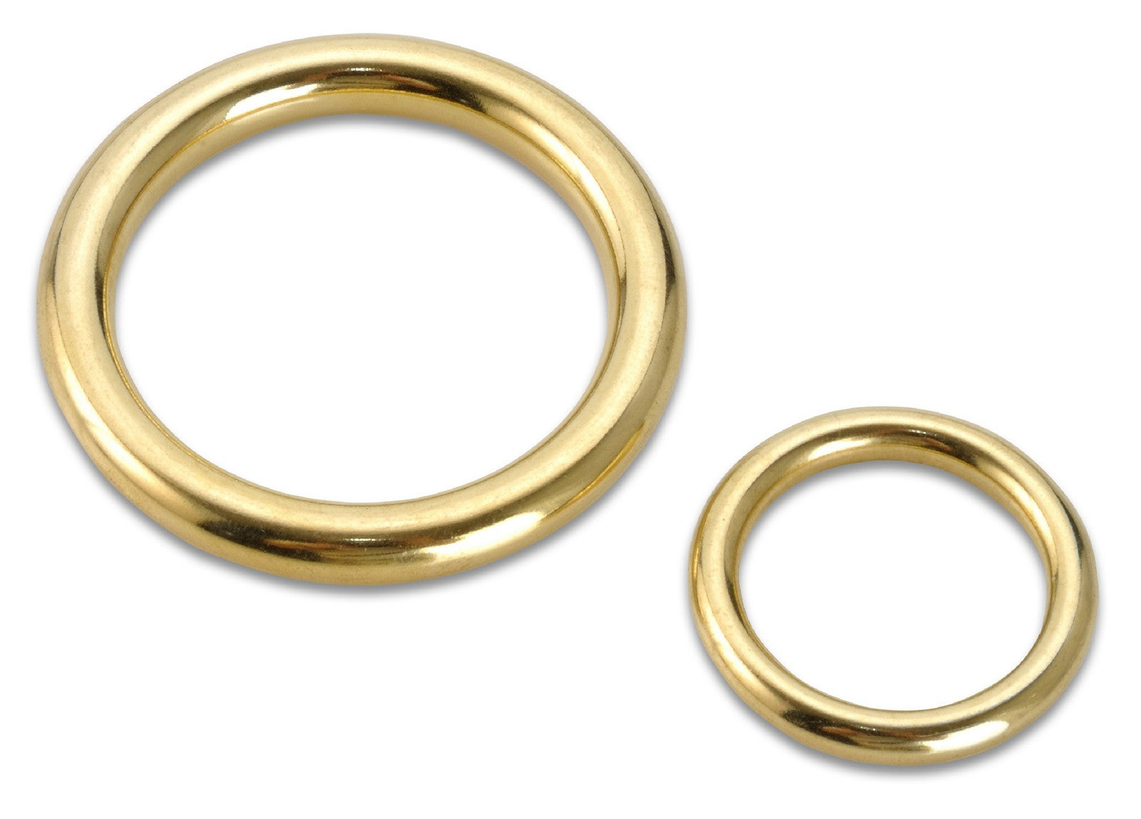 100pz anelli tubolari ottone 30/39 cod:ferx.12891