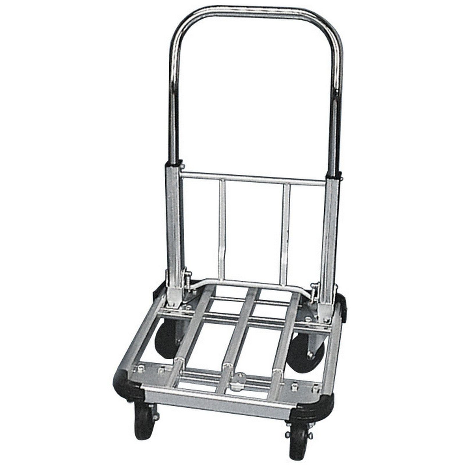 carrello portacasse alluminio telescopico 4 ruote 150 kg cod:ferx.15168
