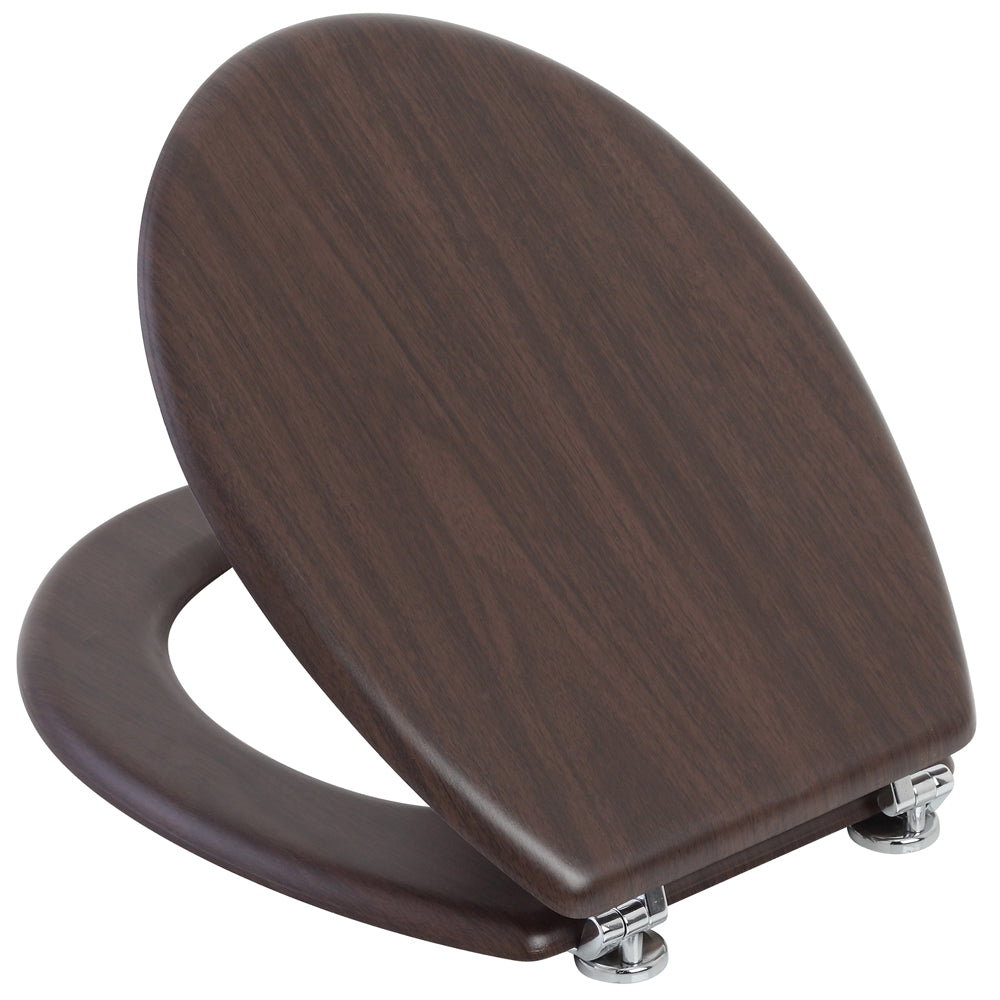 COPRIWATER UNIVERSALE SEDILE TAVOLETTA WC BAGNO MDF NOCE ARTE POVERA 18" FERIDRAS