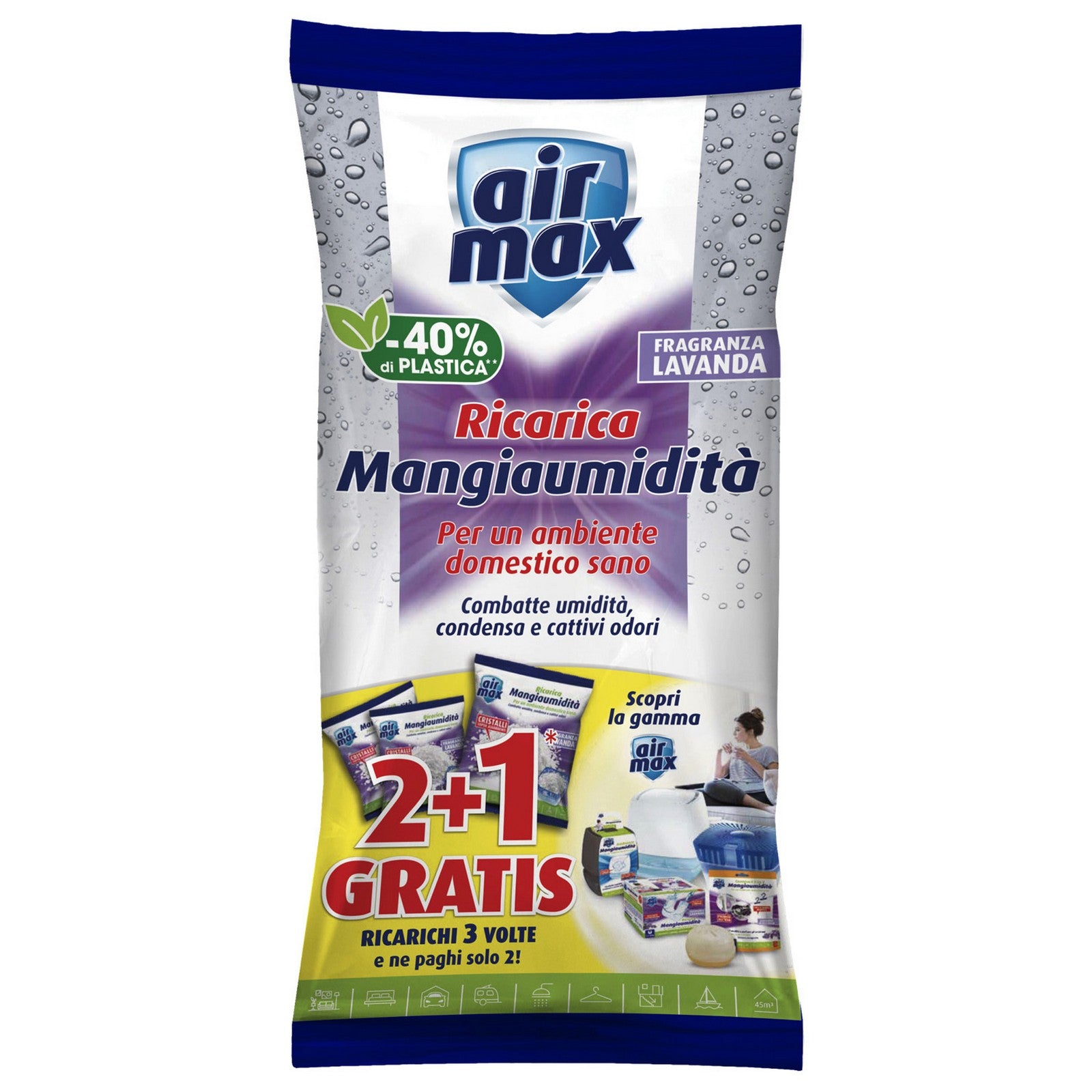 12pz airmax assorbiumidita ric. sali lavanda 450 g 3 pz cod:ferx.18642