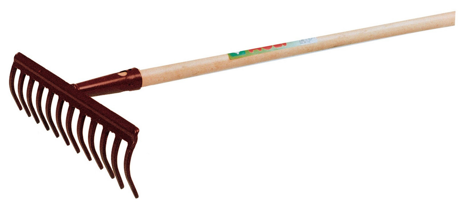 5pz rastrello a 12 denti con manico lusso cod:ferx.20230