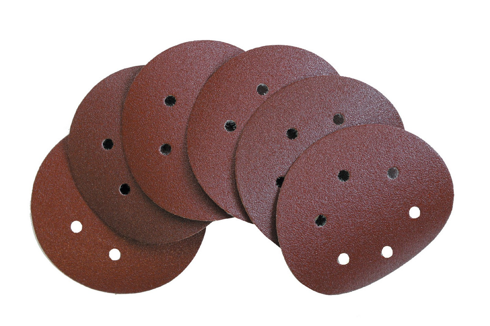 100pz dischi abrasivi velcrati 6 fori mm.150 gr.120 cod:ferx.22661