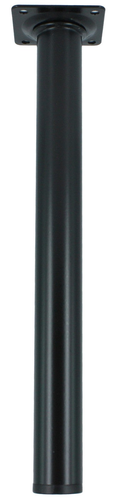 4pz piedino acciaio diametro 30 h cm.20 colore nero cod:ferx.24462