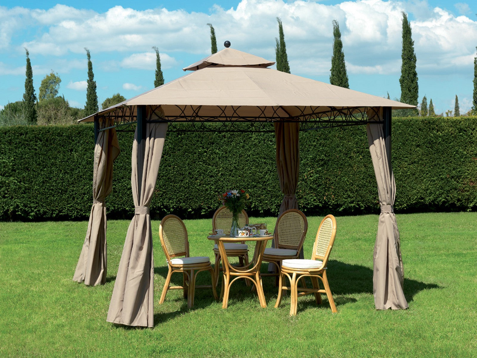 gazebo "eden" mt.3x3 yf-3290 300x300x270h cod:ferx.2525