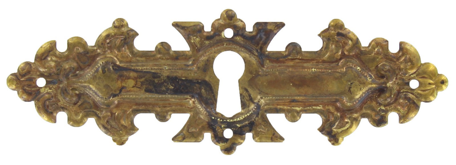 25pz bocchetta antichizzata art.30692 mm.114x38 ottone antico cod:ferx.26075