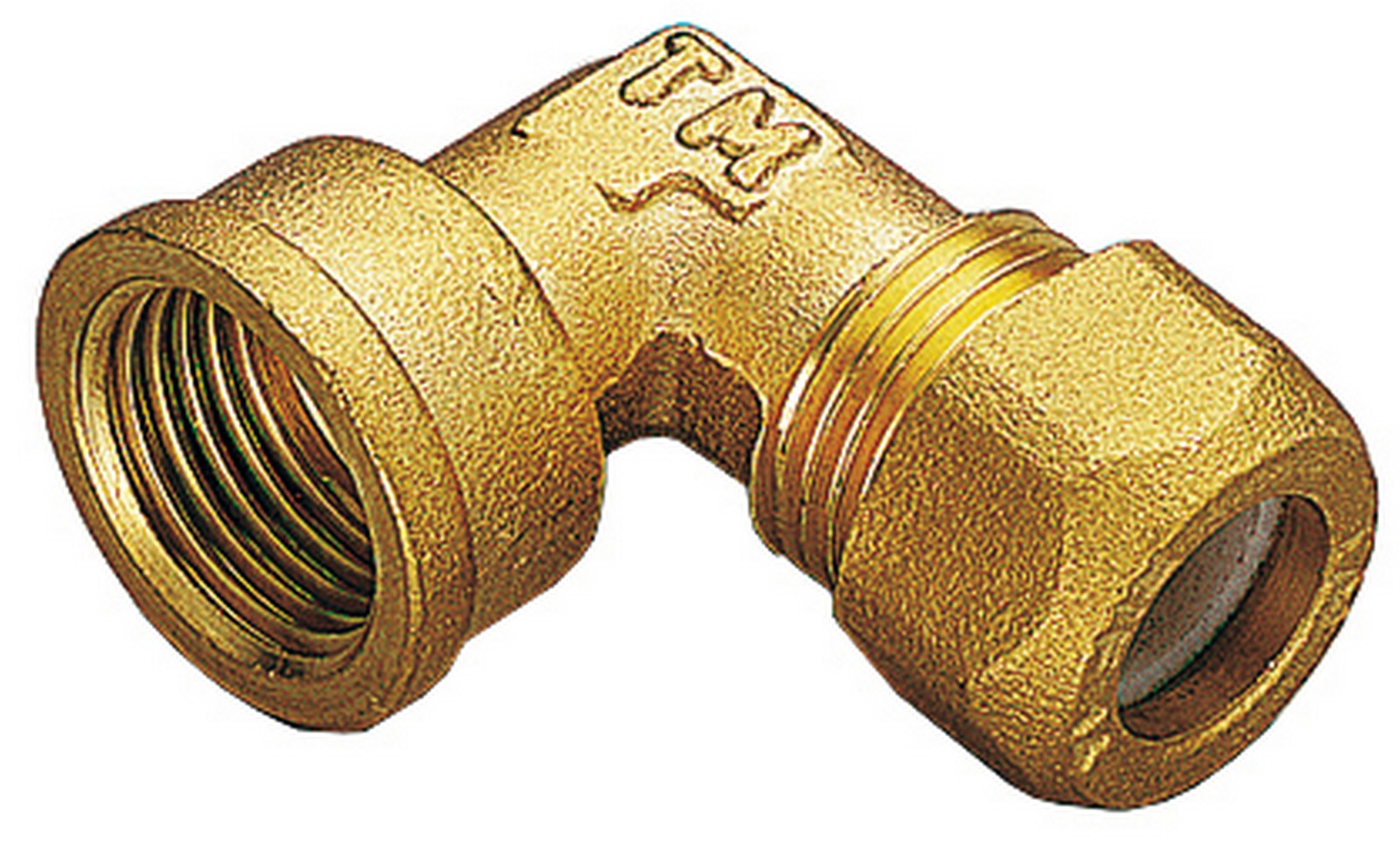 10pz gomiti in ottone bicono femmina gas 14x1/2 cod:ferx.26615