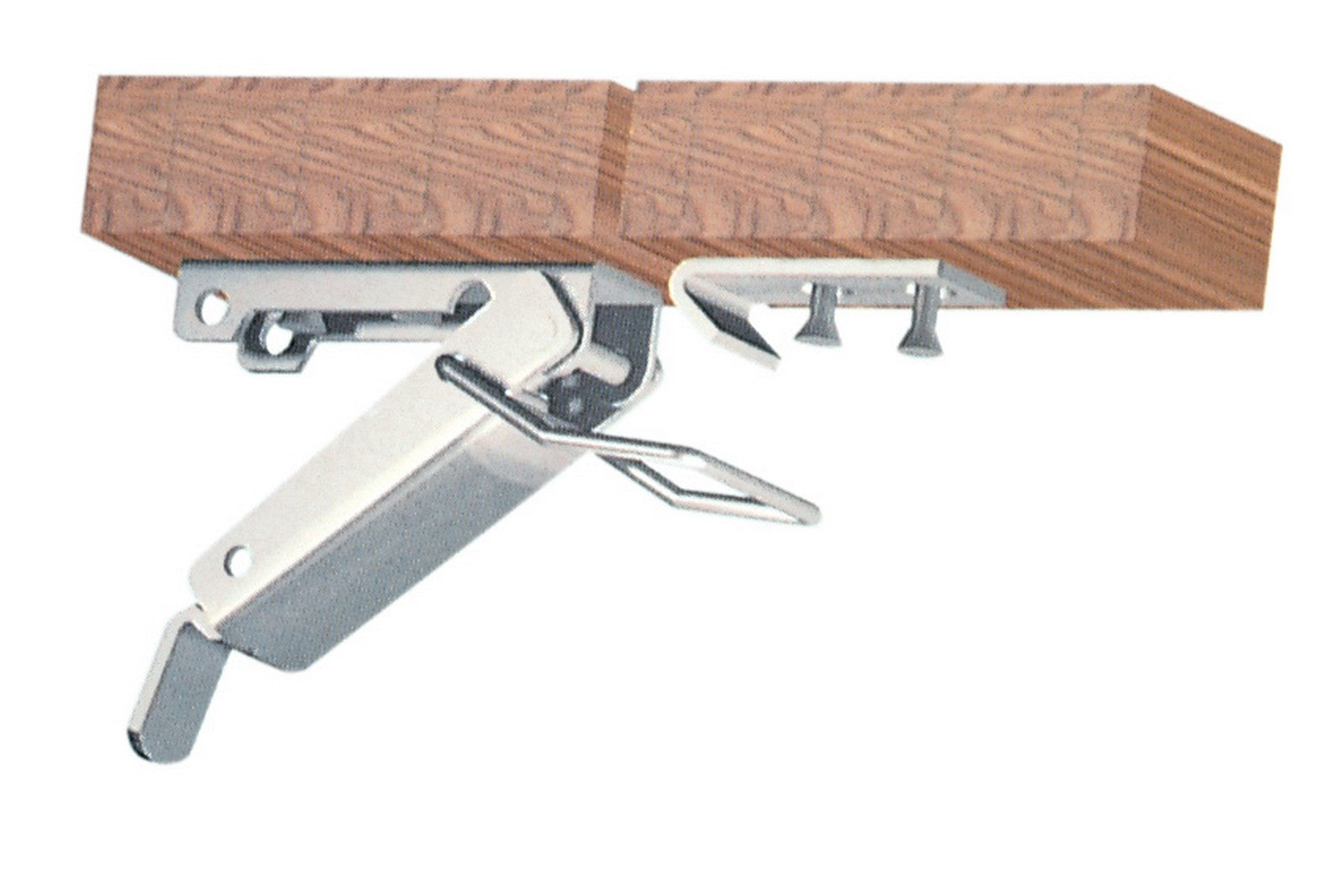 25pz chiusura a leva x tavolo in acciaio mm.102 finitura nichel cod:ferx.30298