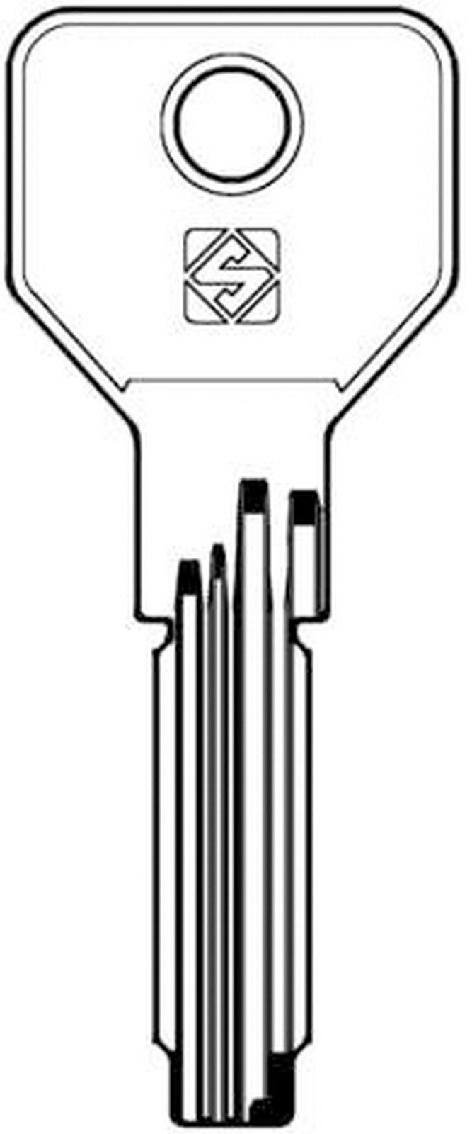 10pz chiavi punzonate silca cs146 olc gr.6/1 cod:ferx.333