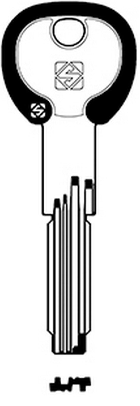 5pz chiavi silky punzonate art. cs70dz gr.50 cod:ferx.3356