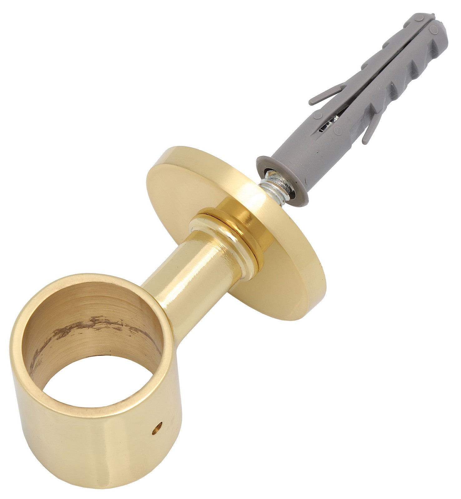 6pz passante corrimano ottone d.30mm tassello lucido cod:ferx.37047