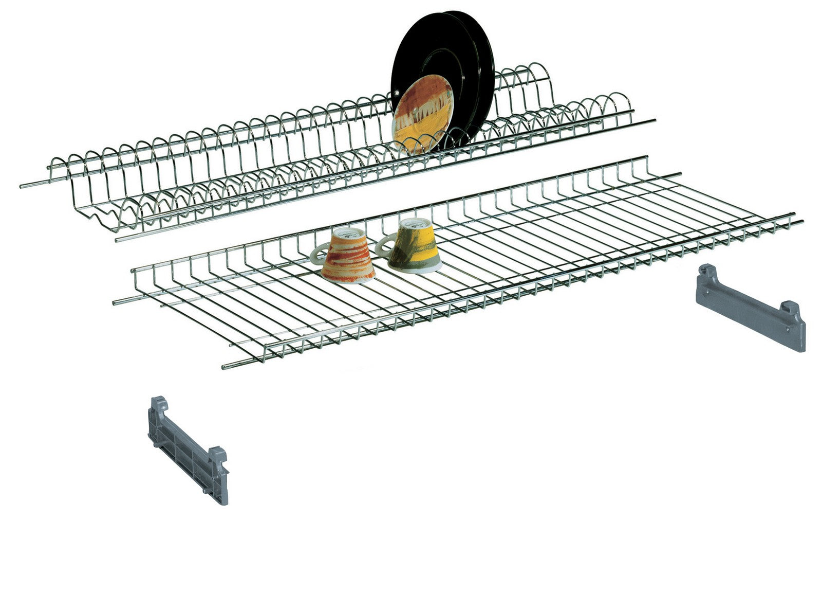 6coppie mensole colapiatti cromate cm. 76 con supporti cod:ferx.37147