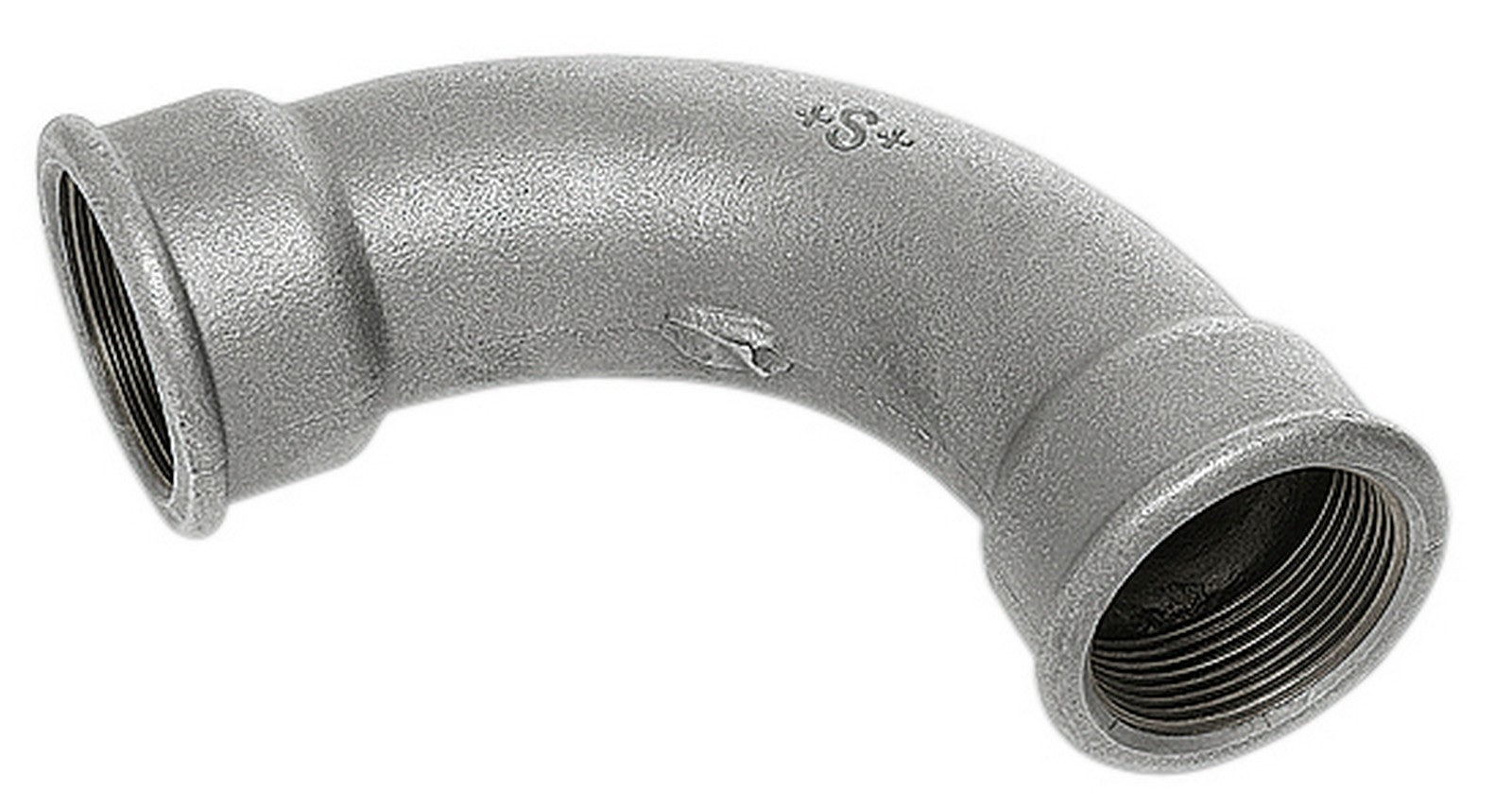 10pz curva femmina femmina ghisa zincata gr.1/2 figura 2 cod:ferx.3814