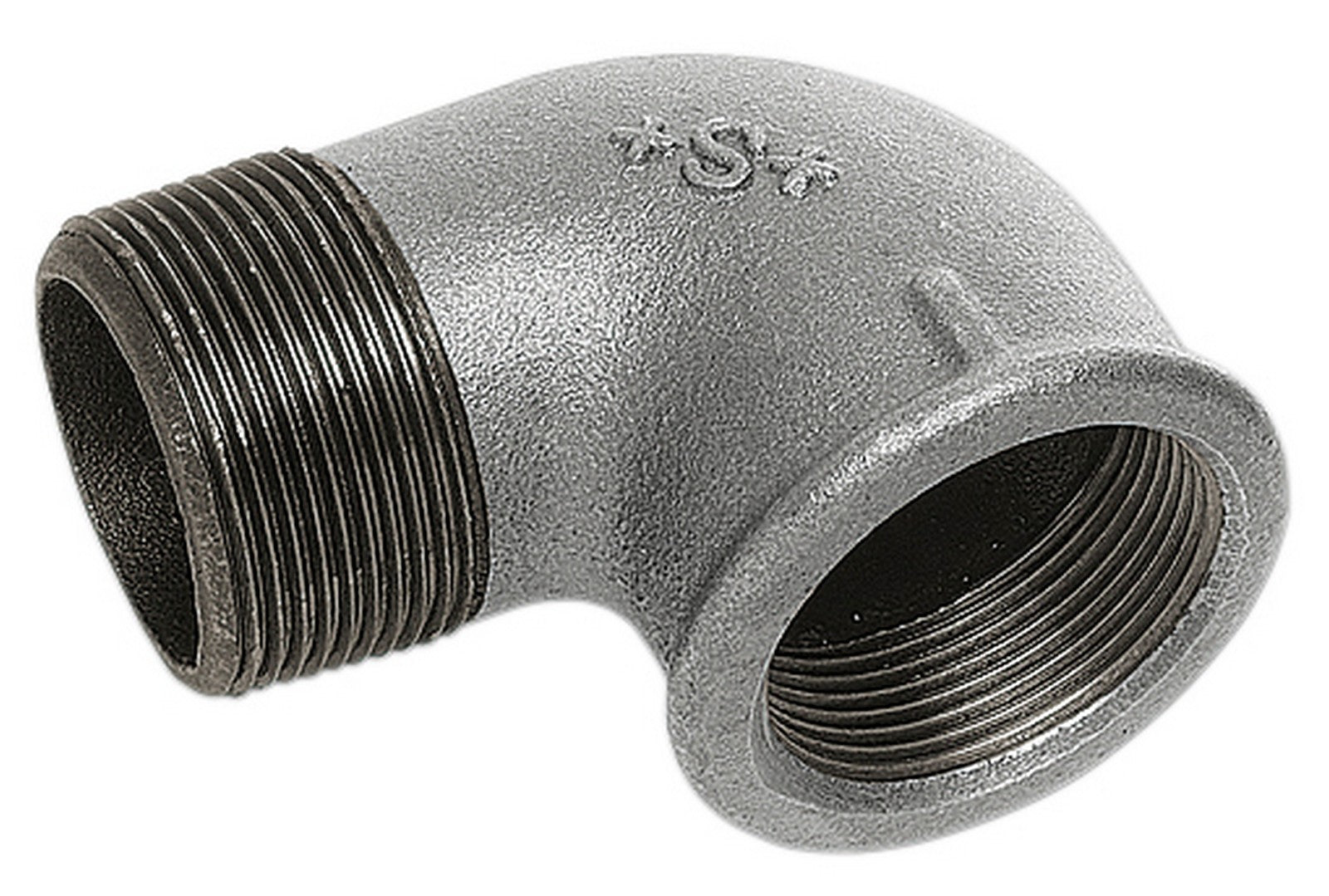 10pz gomito 90g maschio/femmina ghisa zincata gr.1/2 figura 92 cod:ferx.3860