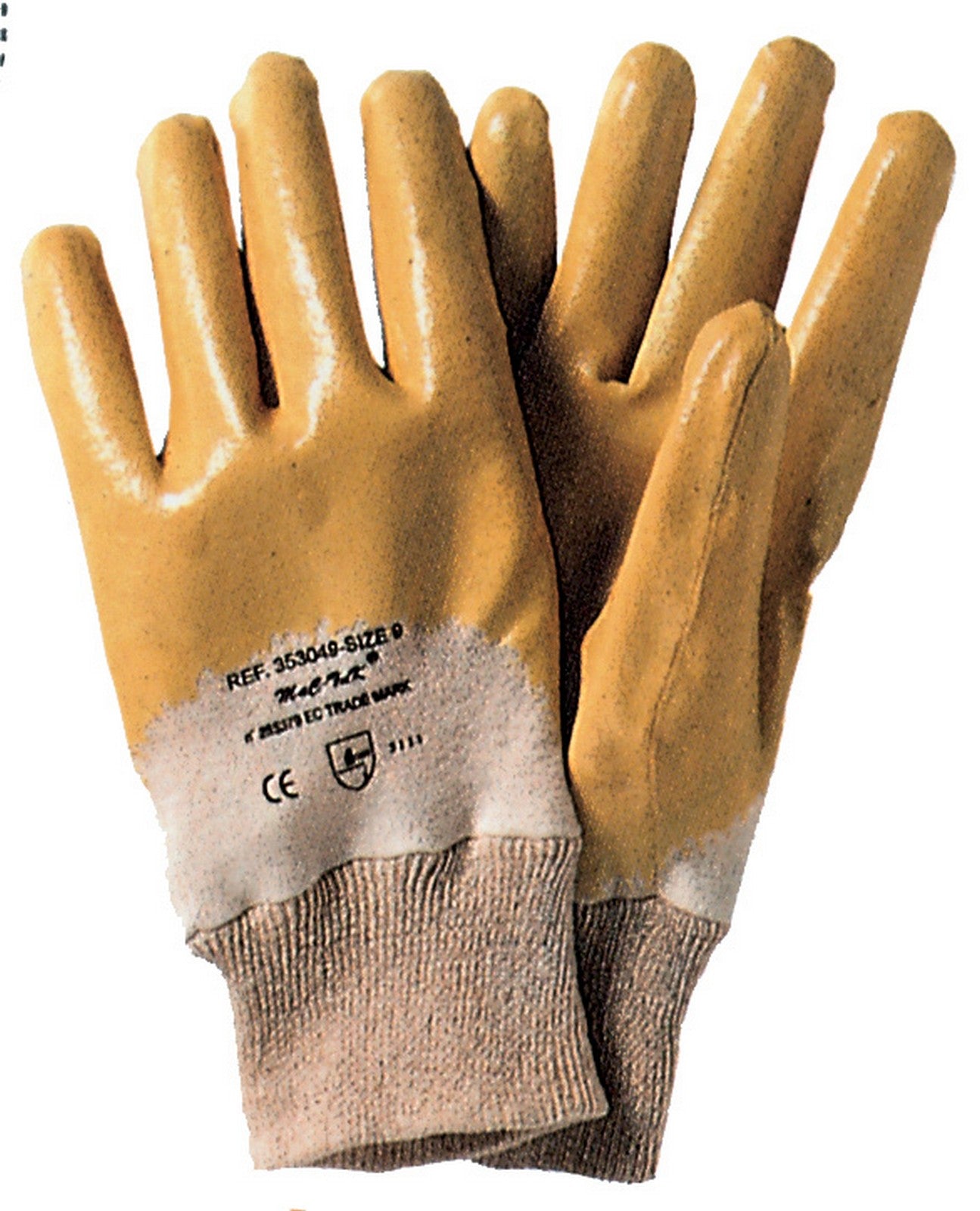 12paia guanti nitrile giallo con dorso aerato e polso in maglia tg. 8 rif.72160 cod:ferx.40281
