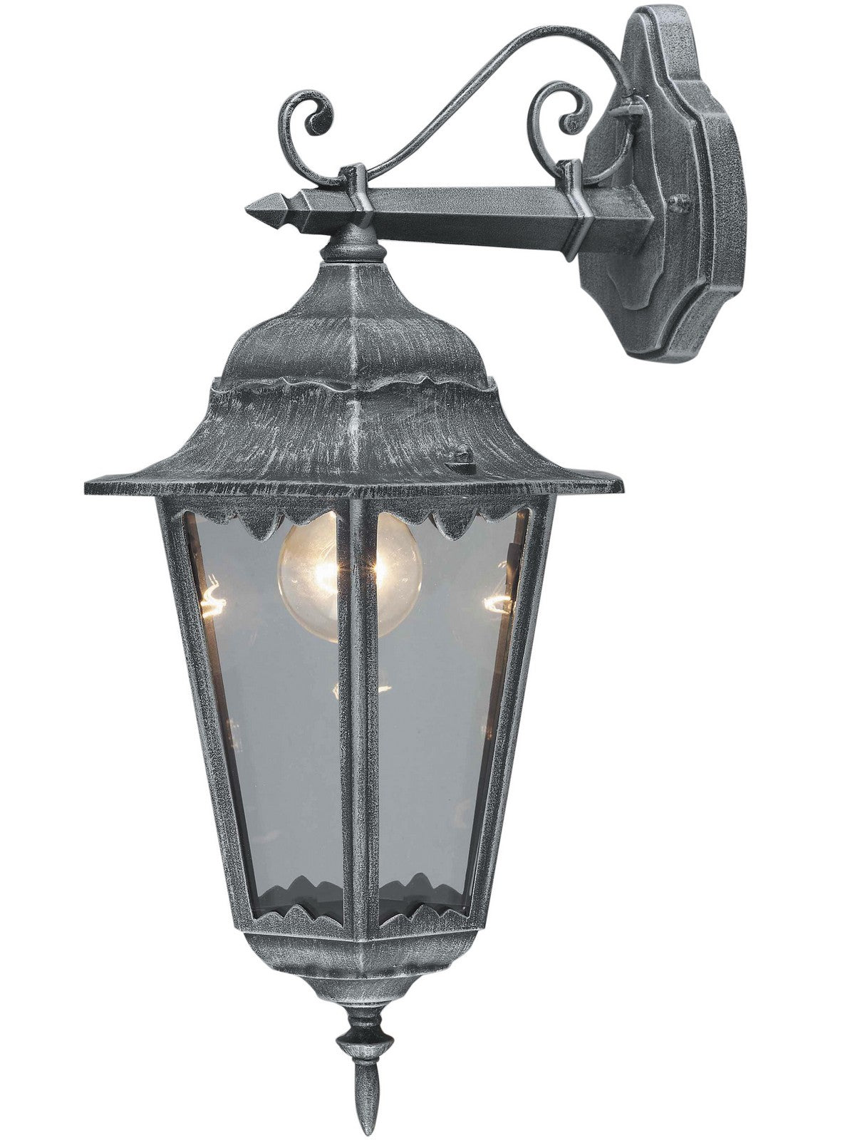 6pz lanterna irlanda w100 con braccio grigio ghisa cod:ferx.41604