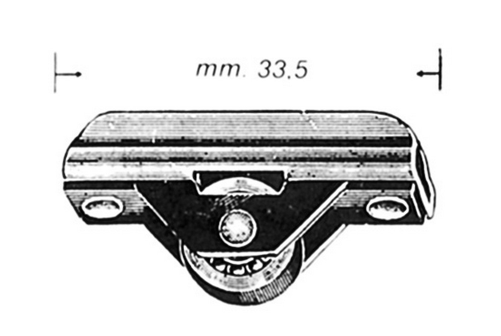 100pz omge carrello a 1 ruota per cristallo art. 451 cod:ferx.4427