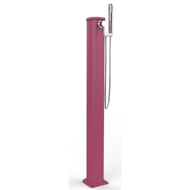 Doccia Tradizionale Jolly Go In Alluminio Con Doccetta Mobile Colore Fuxia Cv-Jg145/4003