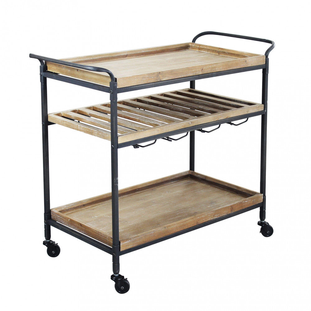 Mobile Camron 87,3x42,5x77 h cm in Metallo Nero