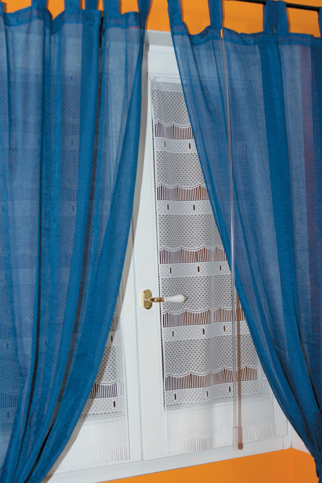 6pz frusta in plexiglass 125 cm con manico+gancio ottonato cod:ferx.5346