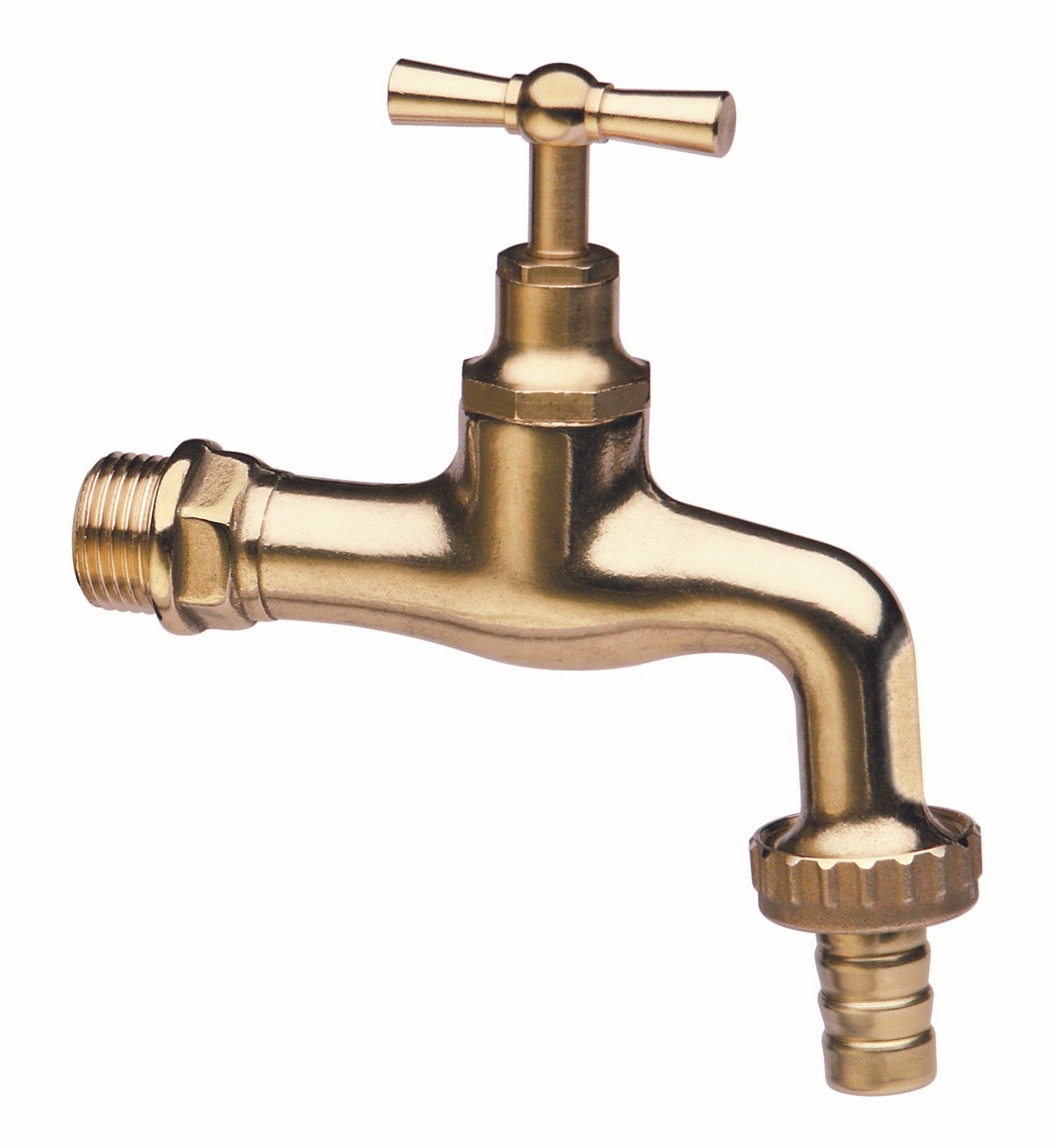 pl pl art. 355 rubinetto curvo in oro lucido con portagomma gr.1/2 cod:ferx.54694