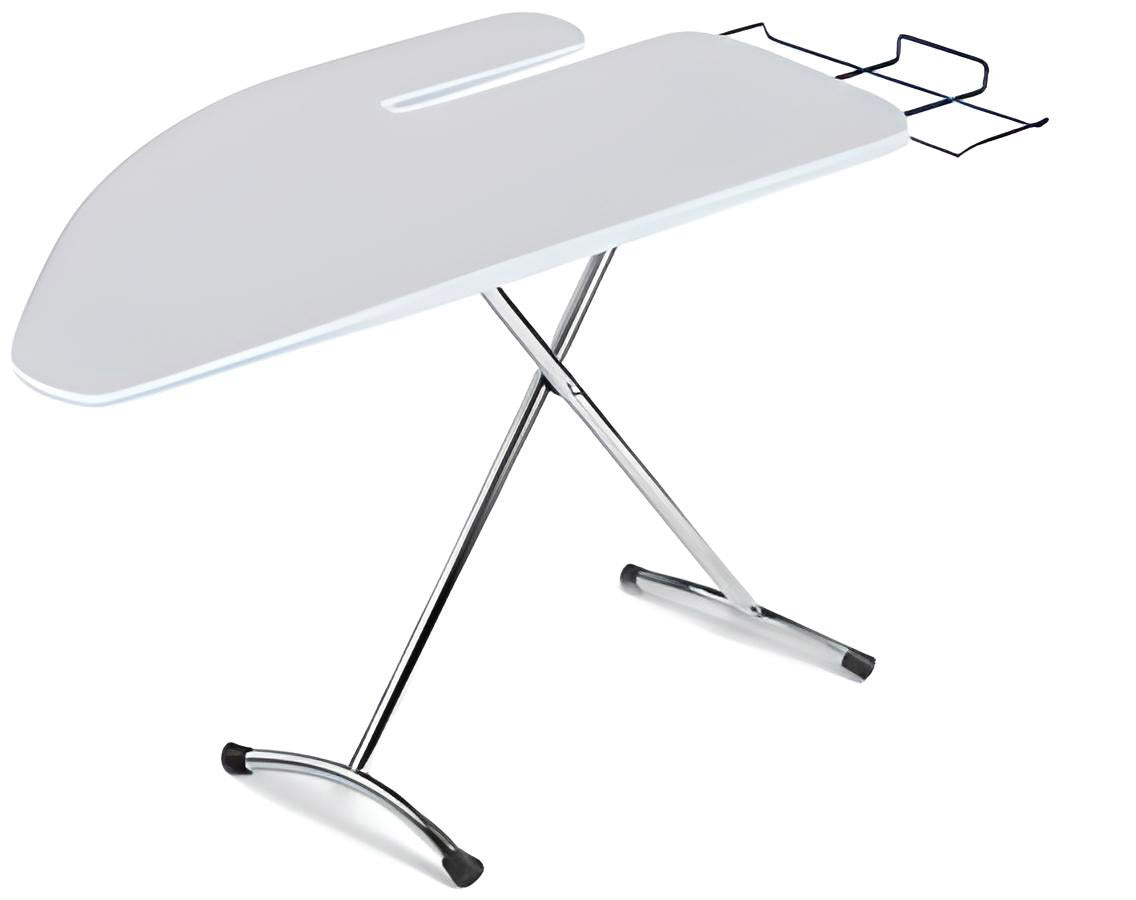 Asse da Stiro con Stiramaniche e Poggiaferro 125x48 cm Festival Basic Grigio