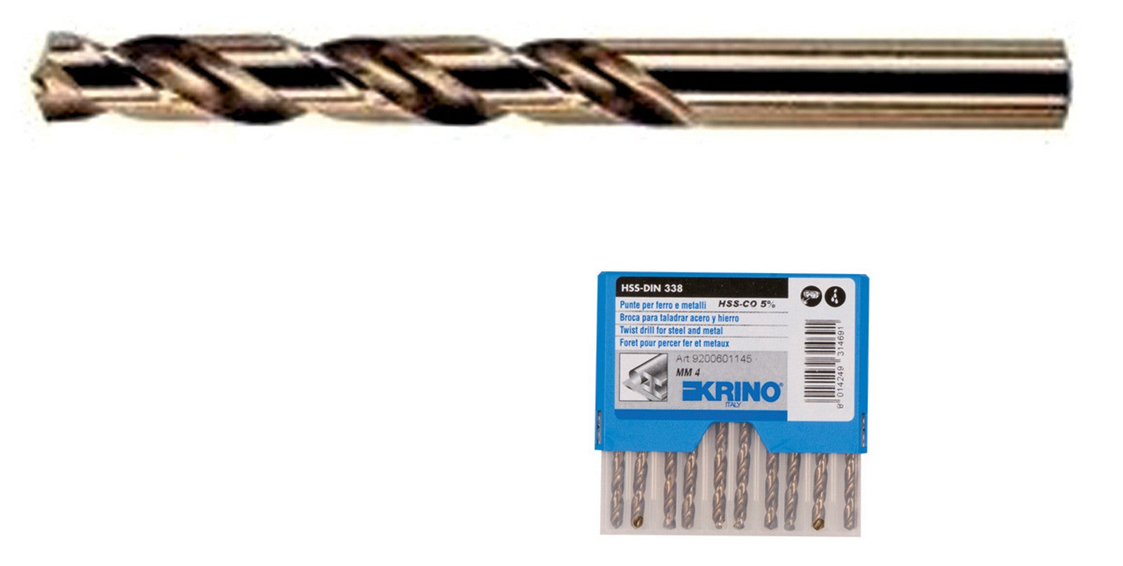 10pz punte hss al 5% cobalt mm. 3,25 cod:ferx.601