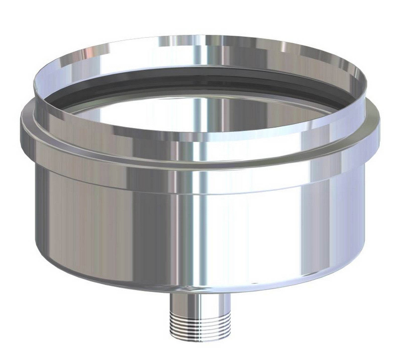 scarico cond.inox aisi 304 x pellet cm.8f cod:ferx.6041