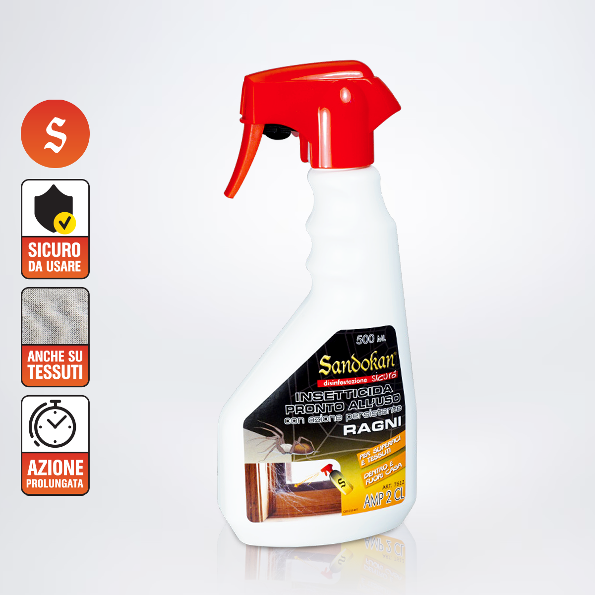 Insetticida Ragni pronto all'uso con azione persistente