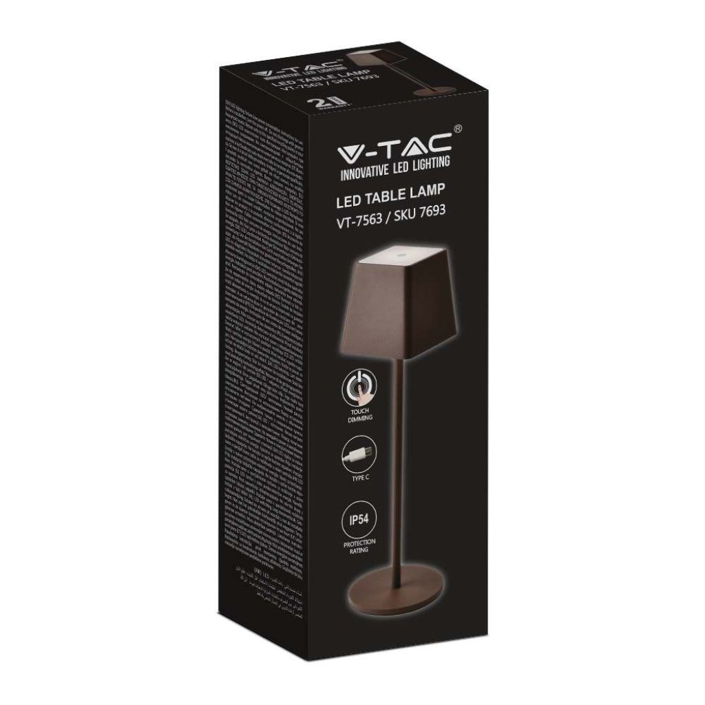 Lampada da tavolo da 2W Corten Body IP54 3000K