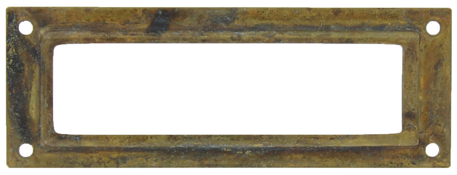 25pz portaetichetta antiche 45123 mm.80x29 ottone antico cod:ferx.796