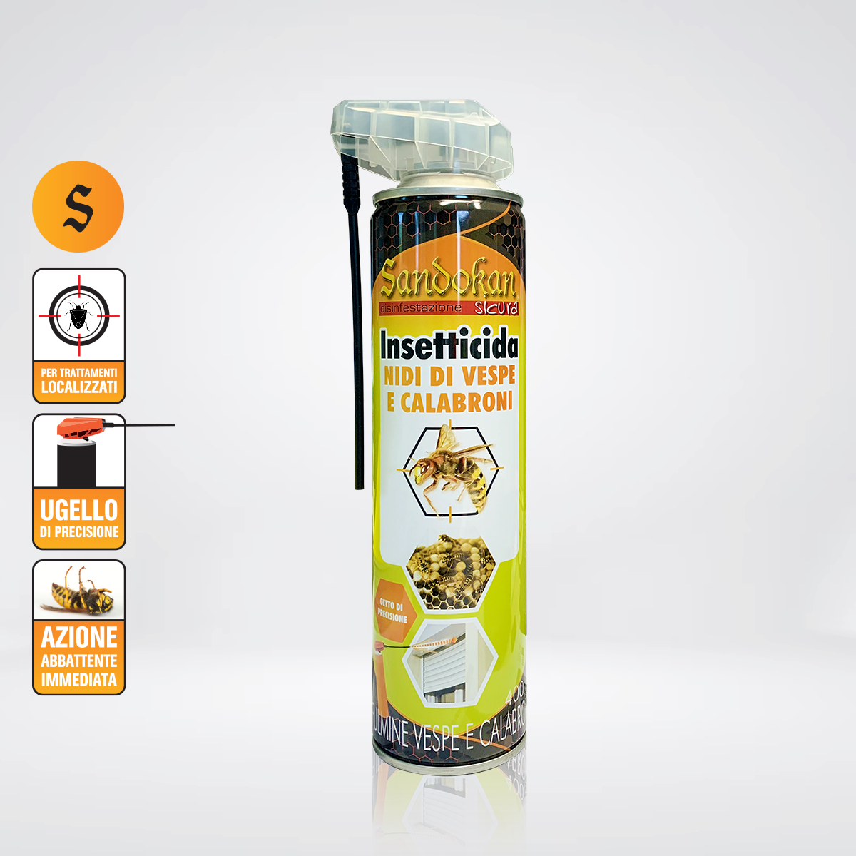 Vespicida 400 ml con ugello di precisione