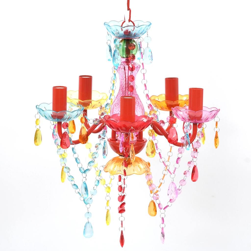 Lampadario in Cristallo 5 Lampadine Multicolore cod mxl 49940