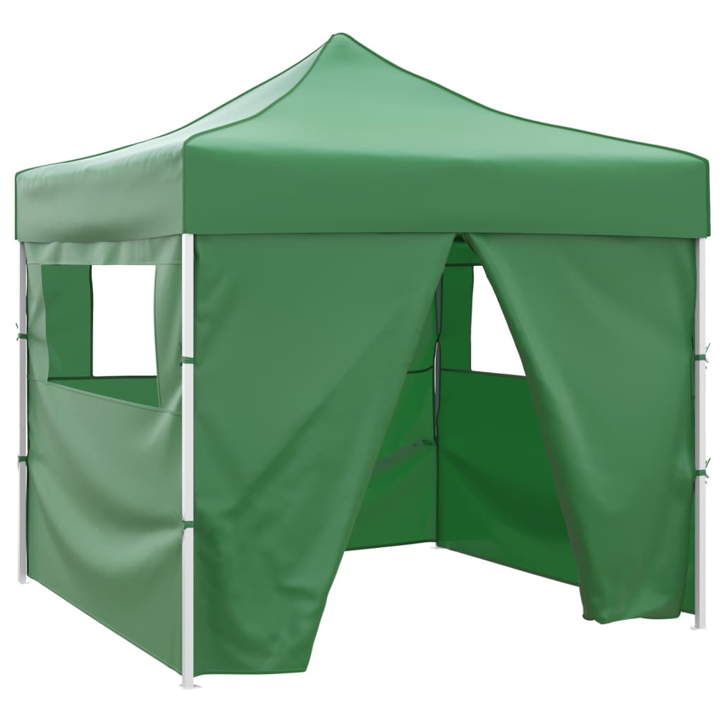 Tenda Pieghevole Verde 3 x 3 m con 4 Pareti cod mxl 72015
