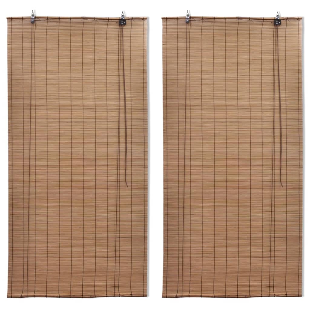 Tende Oscuranti in BambÃ¹ 2 pz 150 x 220 cm Marroni cod mxl 53383