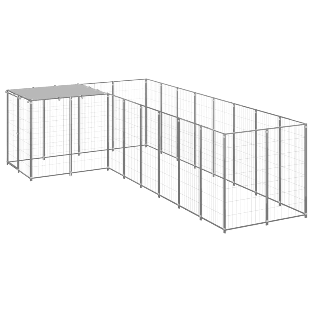 Gabbia per Cani Argento 6,05 mÂ² in Acciaio  cod mxl 44092