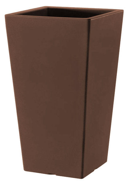 Vaso 40x40x100 cm in Polietilene Pasubio Alto 100 Bronzo