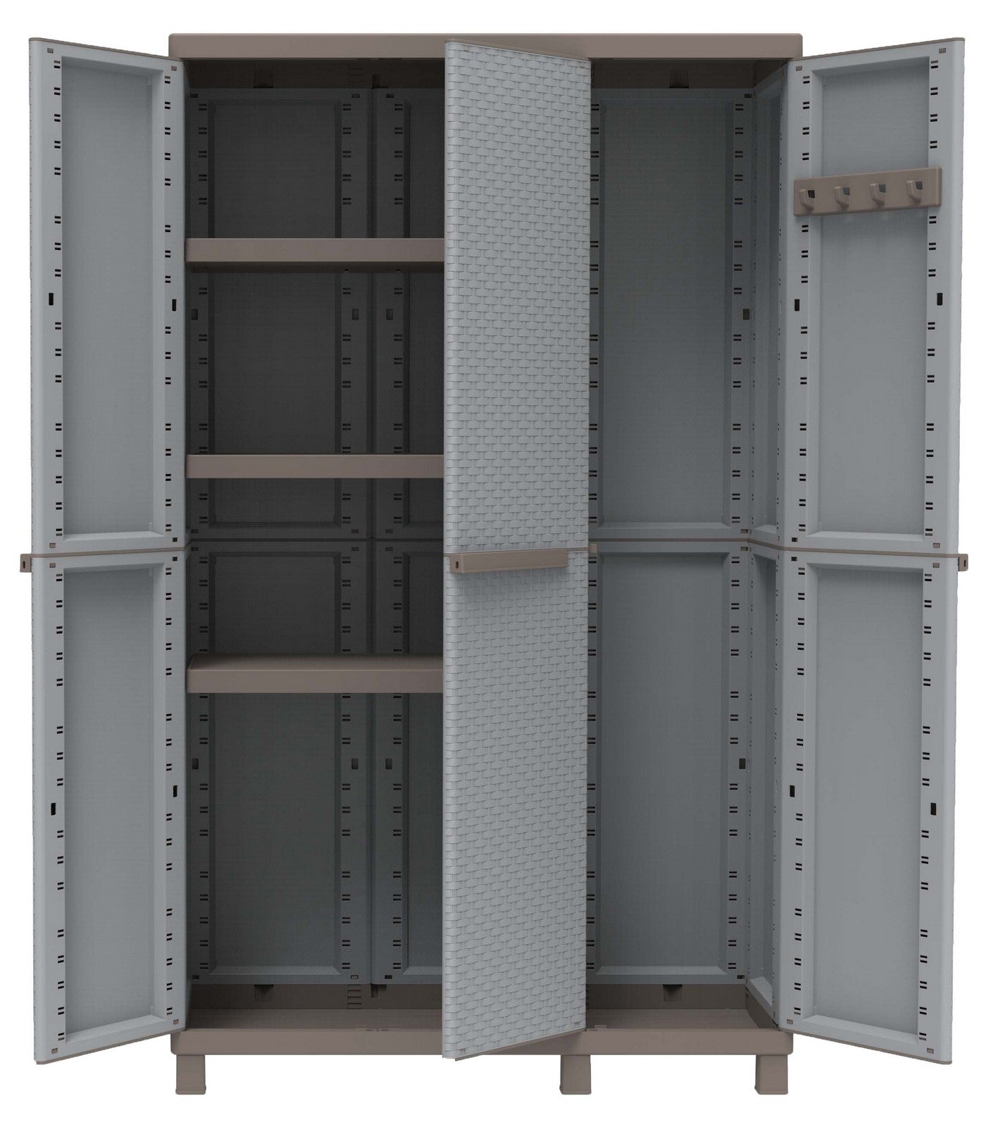 armadio terry crattan 3ante cm 102x39x170h tre ripiani con vano portascope cod:ferx.91962.stock