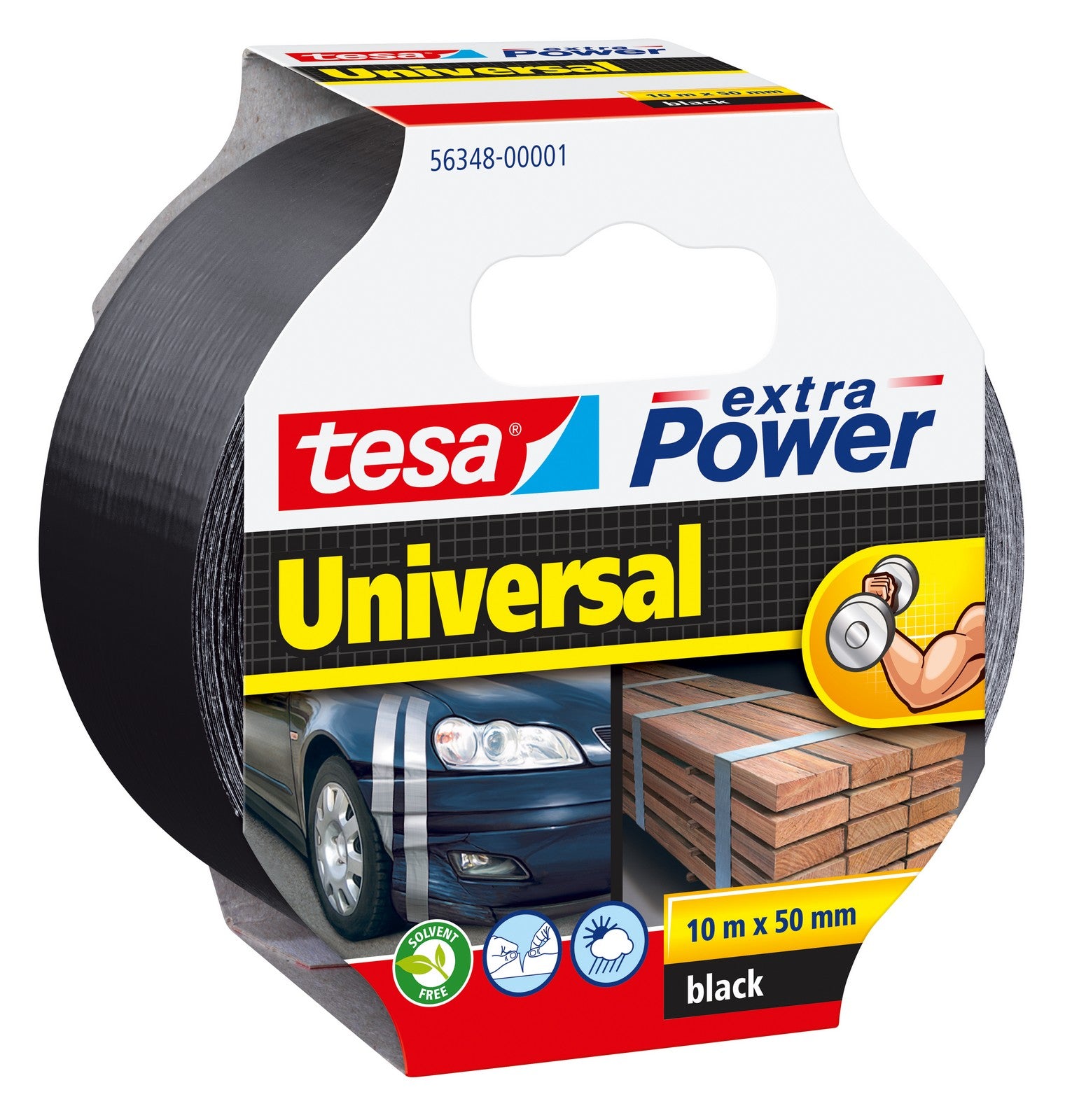 6pz nastro americano extra power mm 50x10mt nero cod:ferx.92968