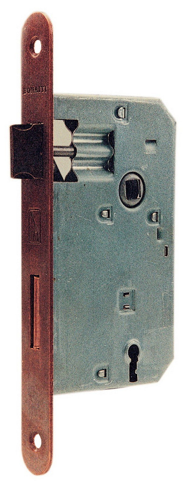 5pz patent serratura quadro 8/70 ottonata 45 b.tondo senza gaccia cod:ferx.9342