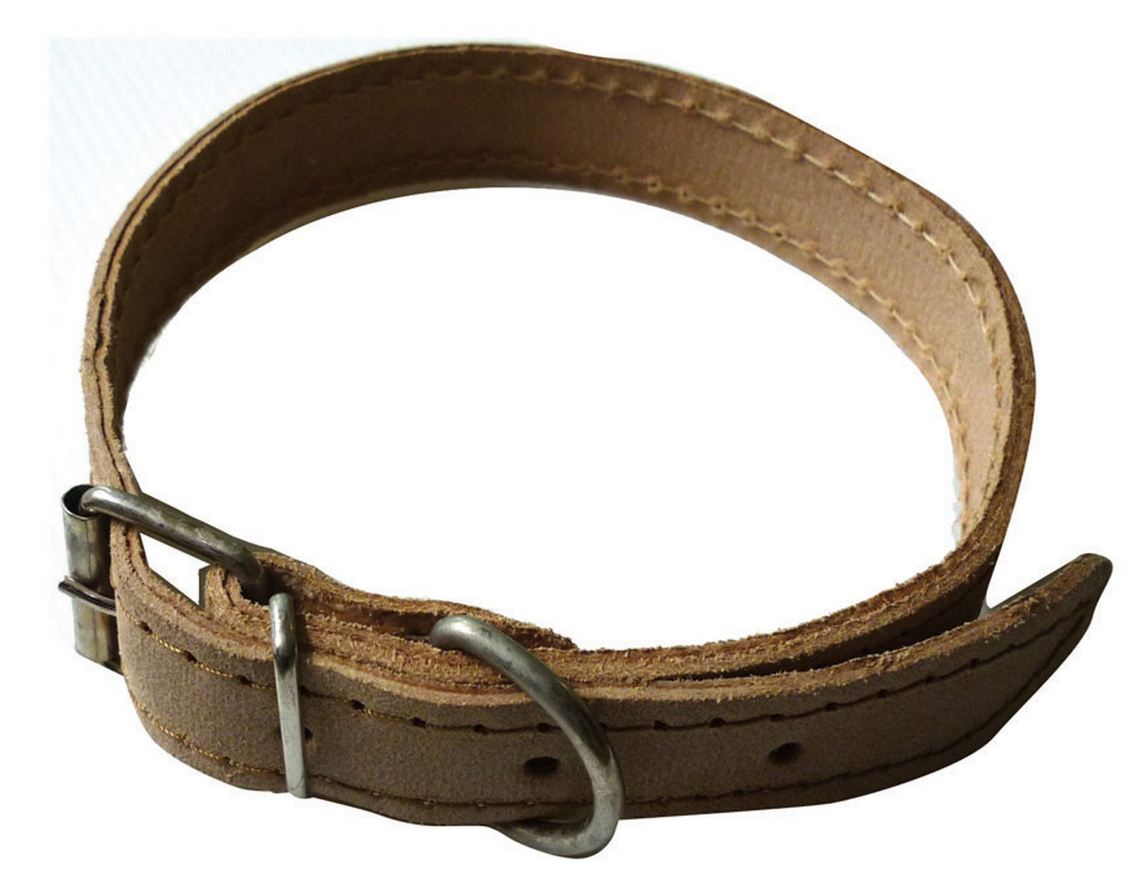 6pz collare sfoderato in eurocuoio senza borchie mm 20x440 cod:ferx.96028