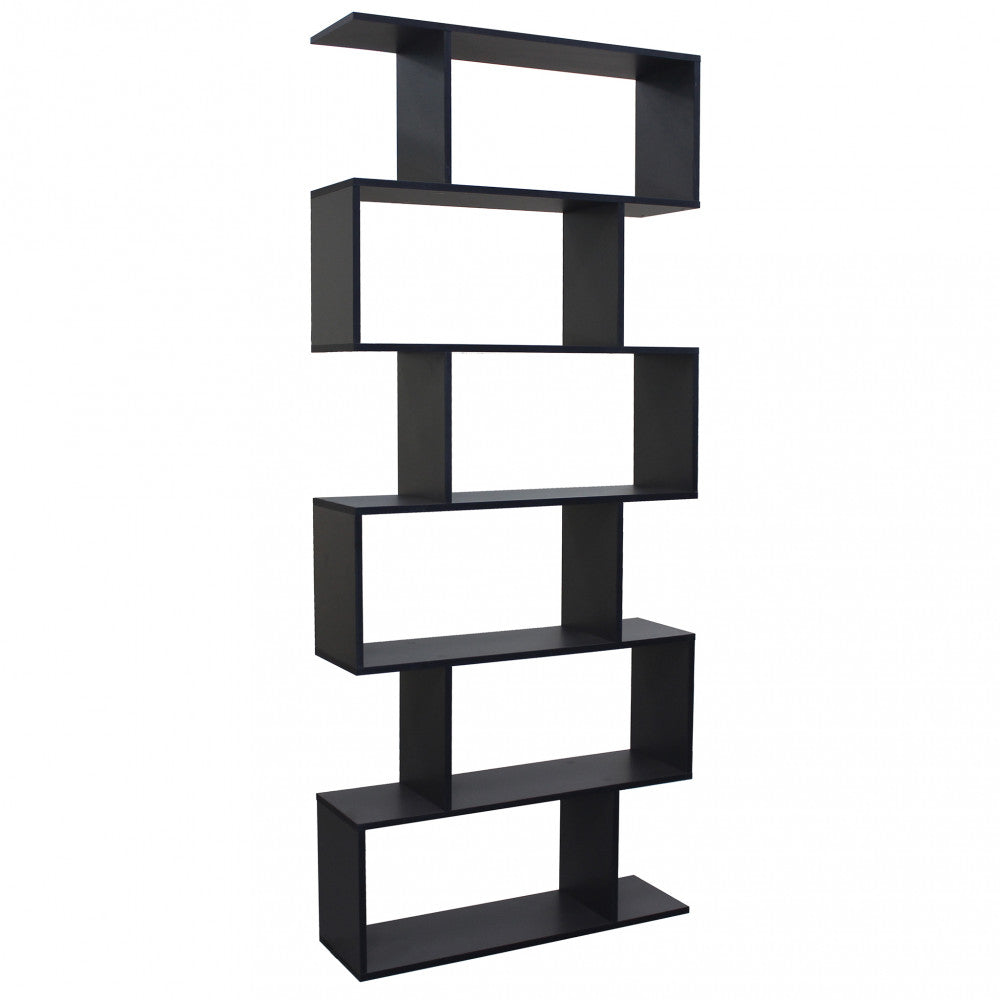 Libreria Alana 80x23,5x190,5 h cm in Truciolare bilaminato Antracite