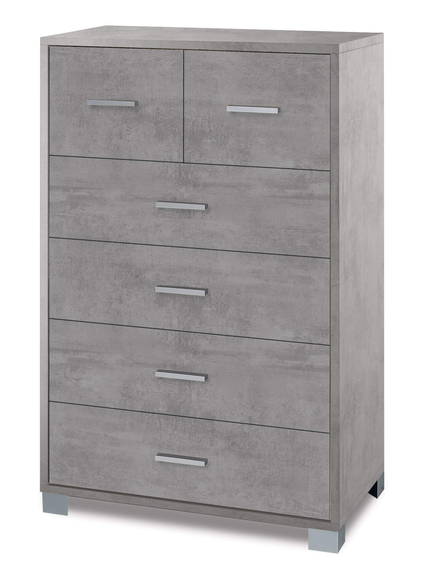 Mobile 4+2 Cassetti 70x112x41 cm Cemento