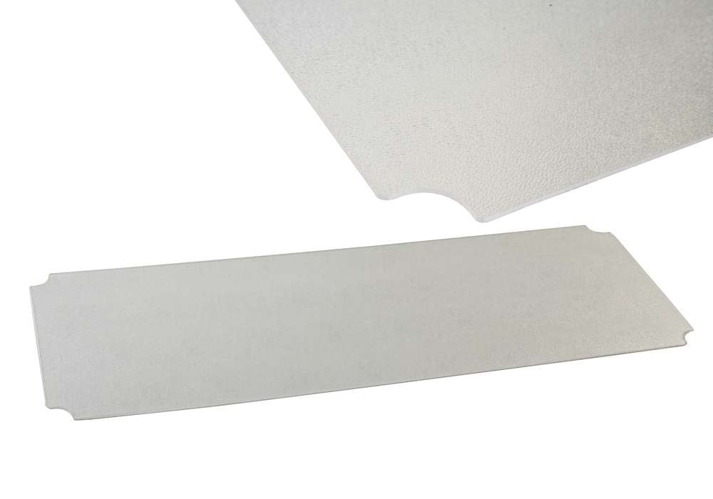 Archimede scaffale metallico copri piano in policarbonato cm 20 x 45  cucina bagno garage cabina armadio