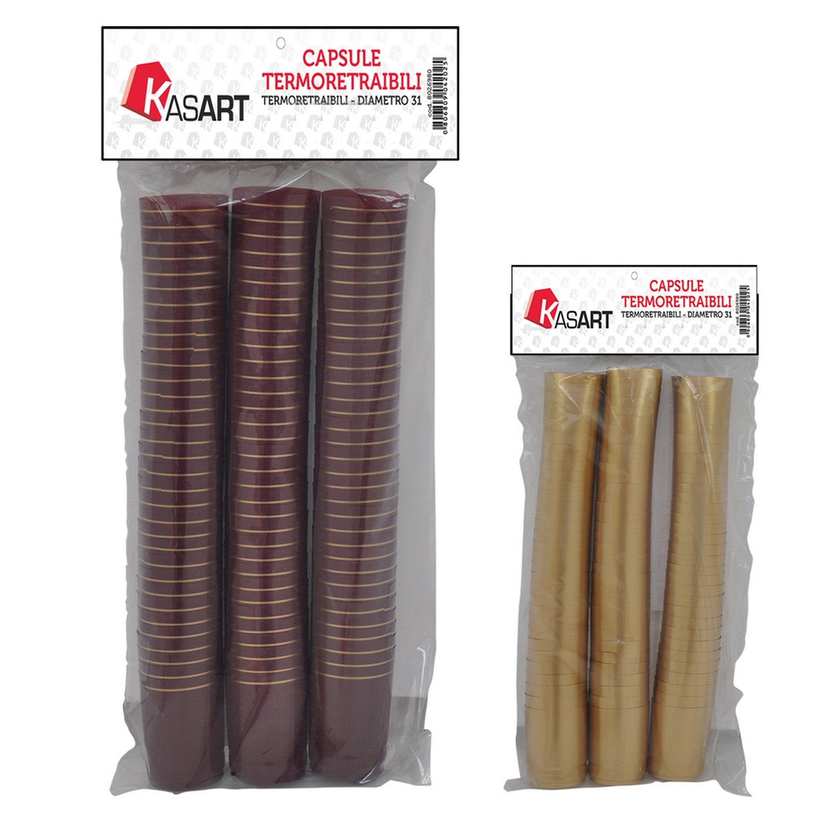 cf capsule termoretraibili per bottiglie vino bordeaux - ø31 x h 55 mm cod:ferx.8026984nlm