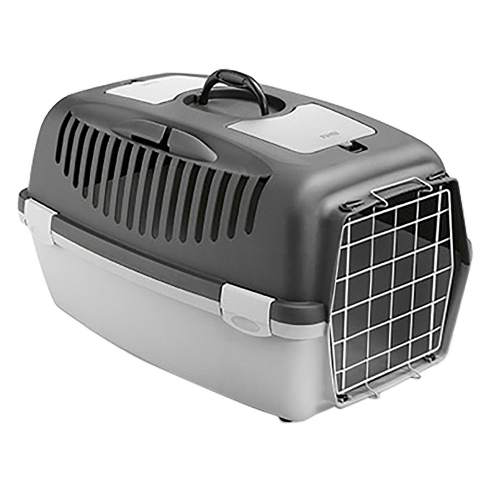 trasportino 'gulliver' con porta grigio chia/scuro cm 61 x 40 x h 38 cod:ferx.6060516nlm