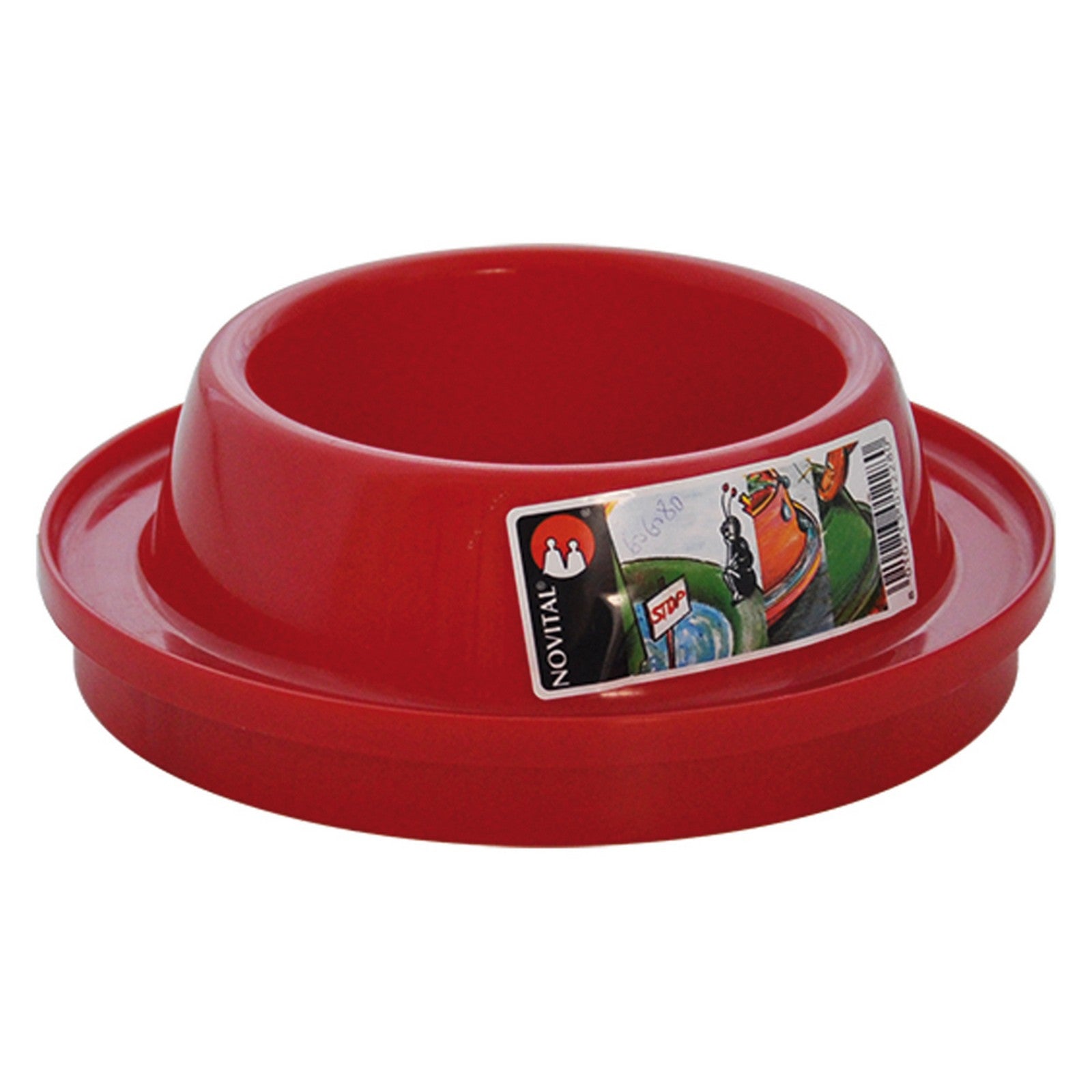 ciotola per cane tonda lt. 4 - øcm. 24 cod:ferx.606090nlm