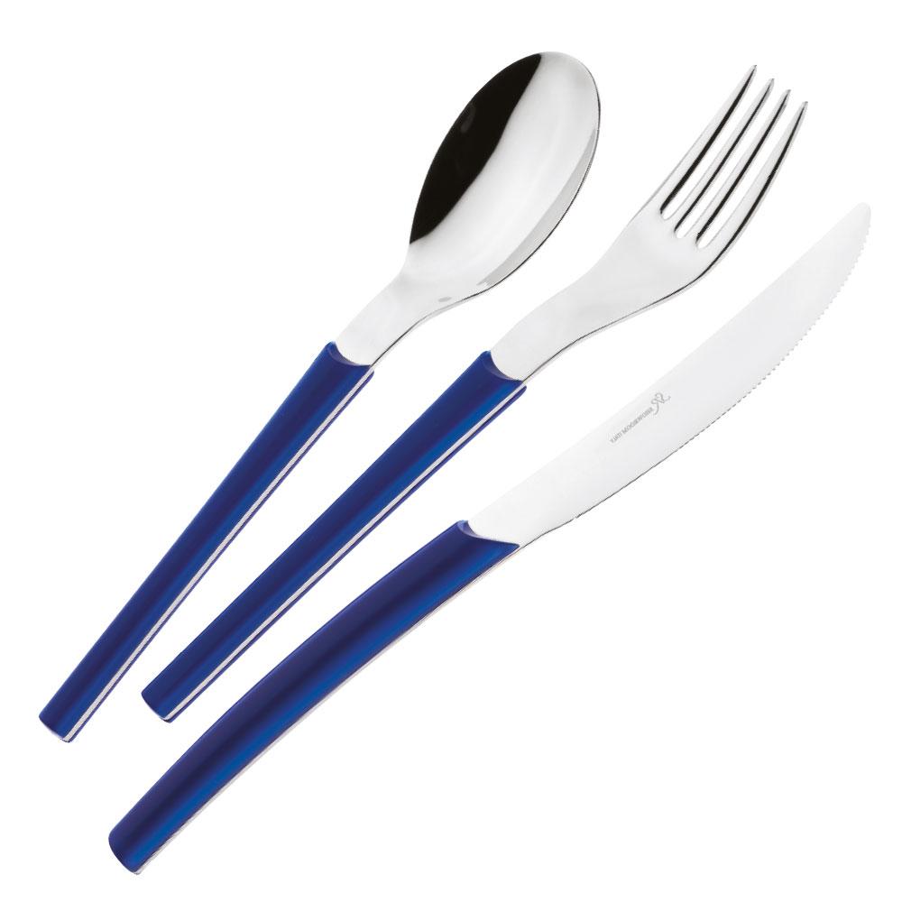 Servizio Set di Posate 24 pezzi in Acciaio Inox Eme Loto Giallo 1235C